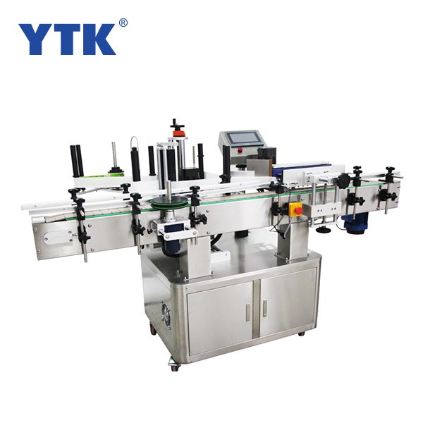 YTK-220 Automatic vertical labeling machine for round and label bottles tapered objects can be customized can increase the printer