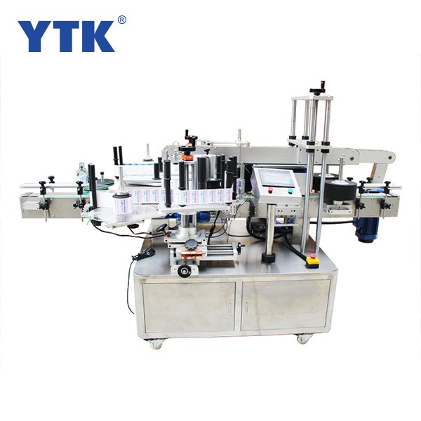 YTK-600 automatic double sides labeling machine high speed servo motor double-sided label machine 