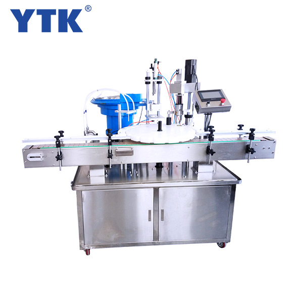 Automatic carousel filling capping machine