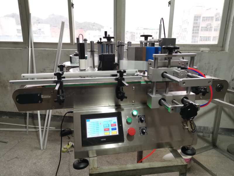 Factory Price Round bottle sticker labeling machine for Round Jar Glass bottles wrap round bottle label machine 