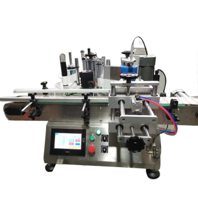 Factory Price Round bottle sticker labeling machine for Round Jar Glass bottles wrap round bottle label machine 