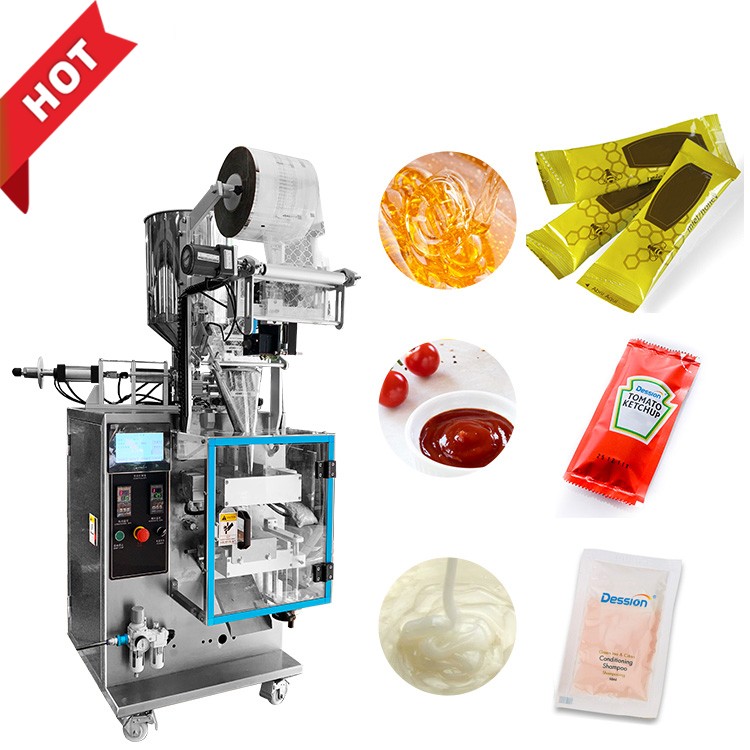 Automatic Filling Honey Stick Tomato Paste Sachet Packing Machine With Date printing 