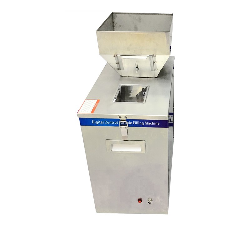 YTK 200g Square Hopper Semi Automatic Powder Granule Weighing Filling Machine for Grain Flour Tea Beans Particles