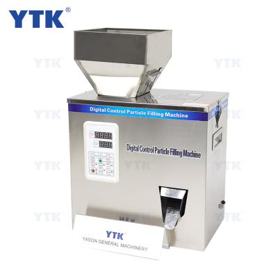 YTK 200g Square Hopper Semi Automatic Powder Granule Weighing Filling Machine for Grain Flour Tea Beans Particles