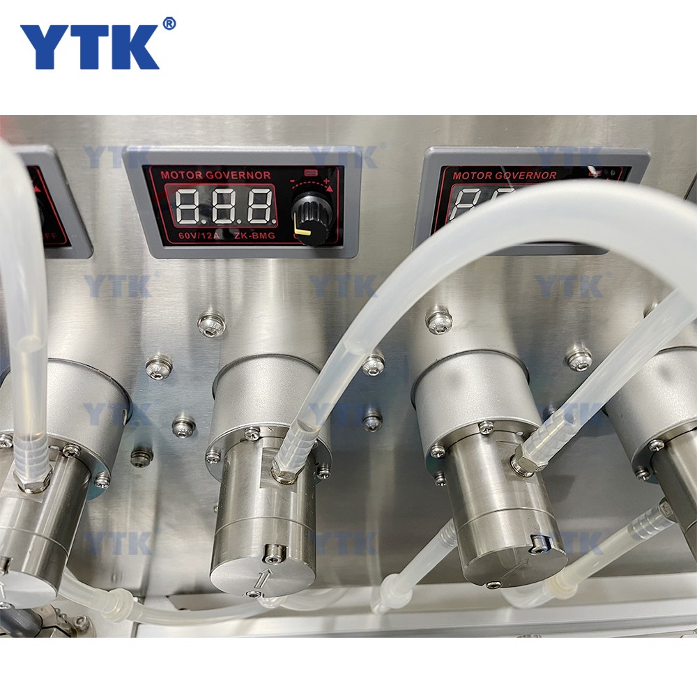 YTK 4MPF Automatic Tabletop Magnetic Pump Liquid Filling Machine for Bottles