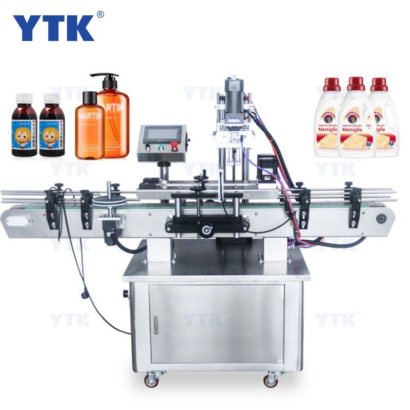 Fully Automatic Spray Pump Caps Capping Machine with Cap Feeder