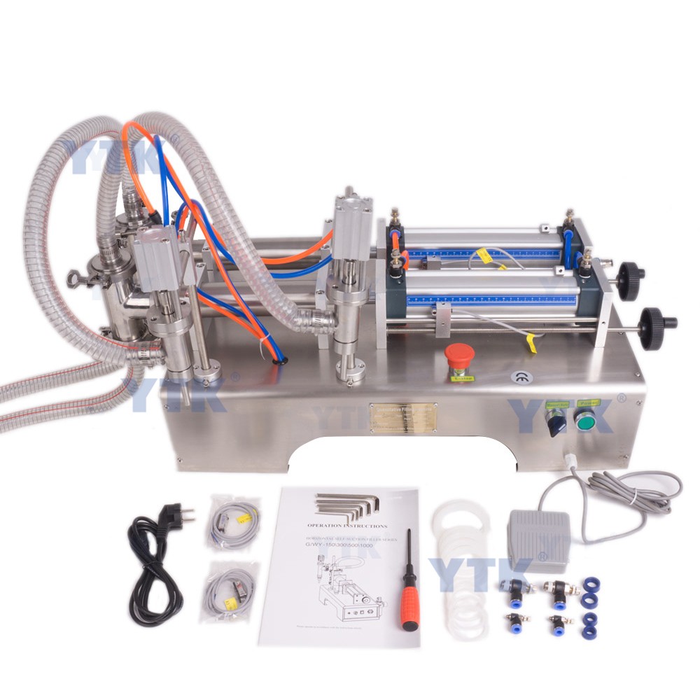 G2WY Double Heads Semi Automatic Liquid Filling Machine for Juice Oil Beverage Perfume
